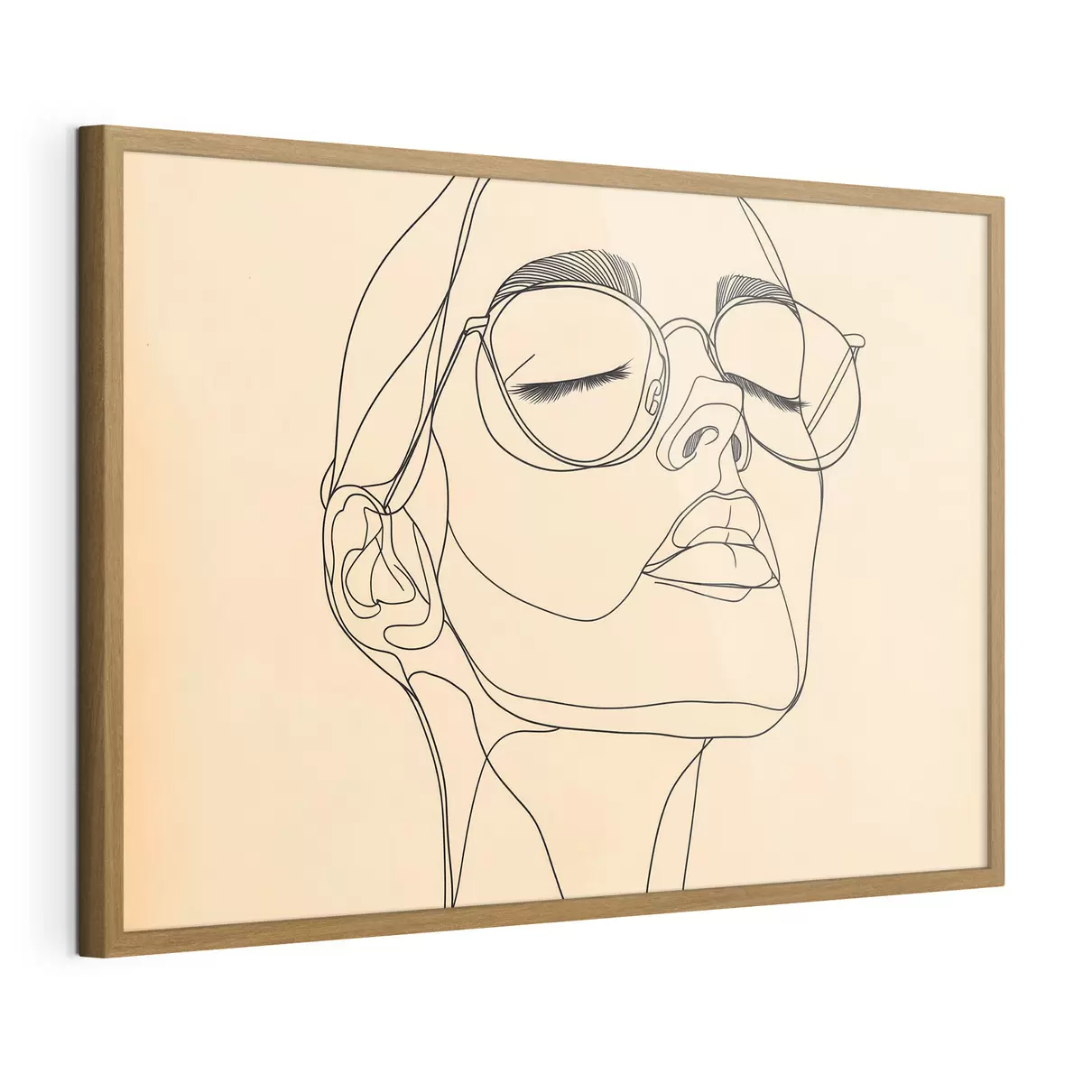 Plakatas Moters linijinis portretas f51145