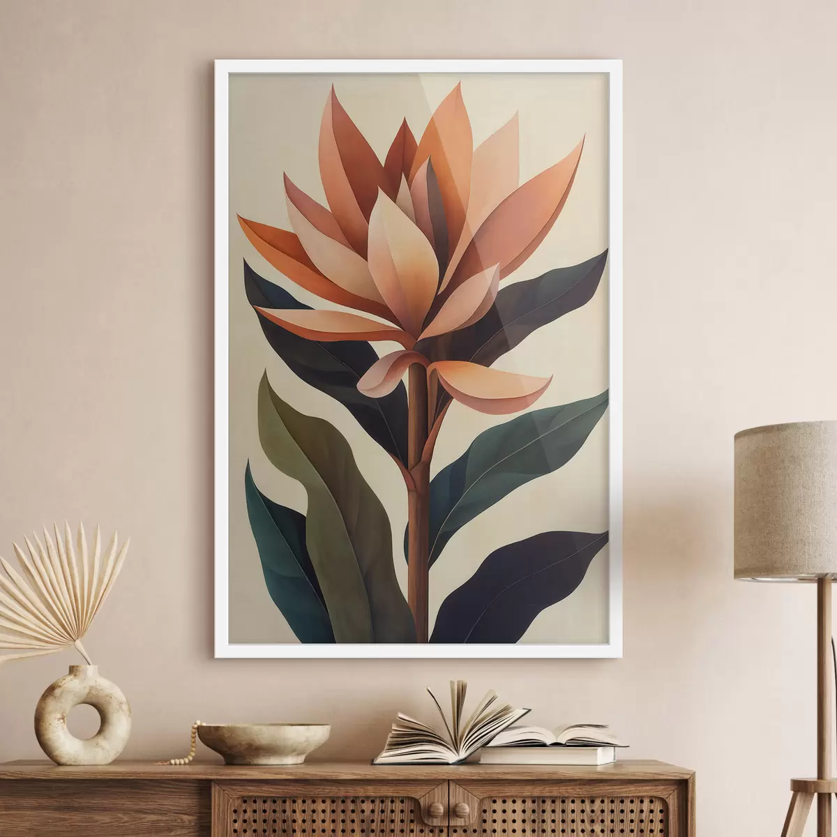 Plakatas Abstrakti gėlė f51155