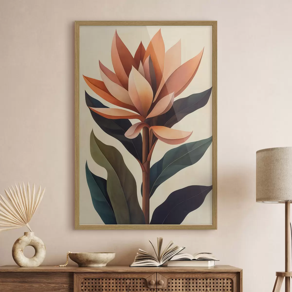 Plakatas Abstrakti gėlė f51155