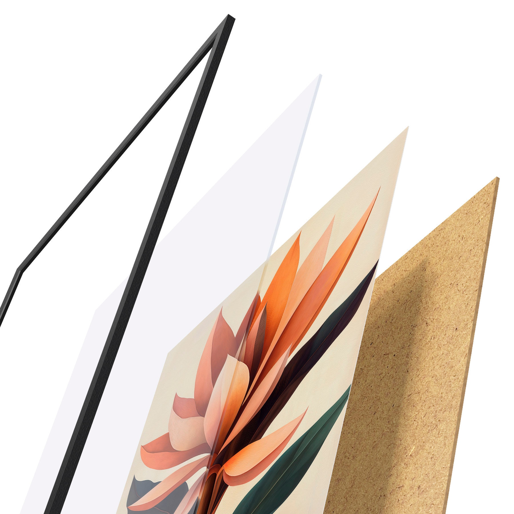 Plakatas Abstrakti gėlė f51155