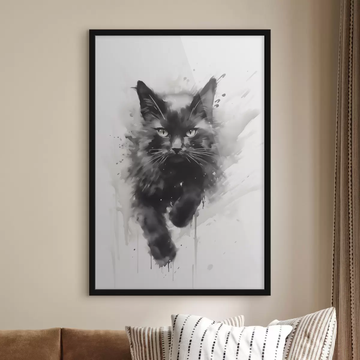 Plakatas Katė, paveikslo imitacija f51168