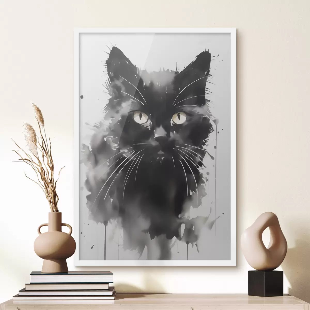 Plakatas Katės portretas, tapybos imitacija f51169