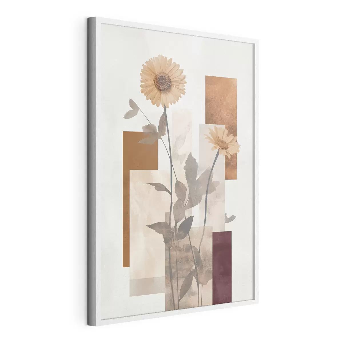 Plakatas Gėlės ir geometrinės figūros f51179