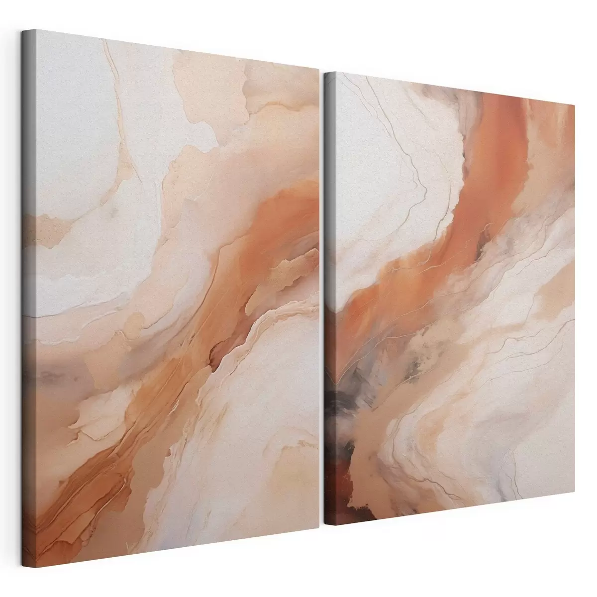 Paveikslėlis Bėžiniai ir terakotos spalvos „Fluid Art“ sluoksniai m31089