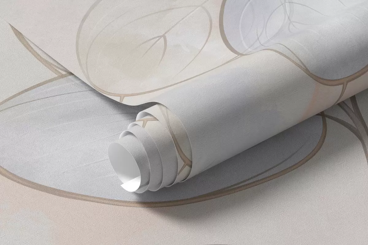 Fototapetai Kregždės tarp trapusių augalų, ežero ir kalnų fone w05892