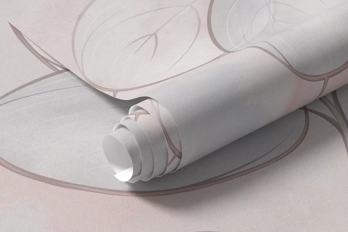 Fototapetai Kregždės ir trapūs augalai pastelinėmis spalvomis w05892v1