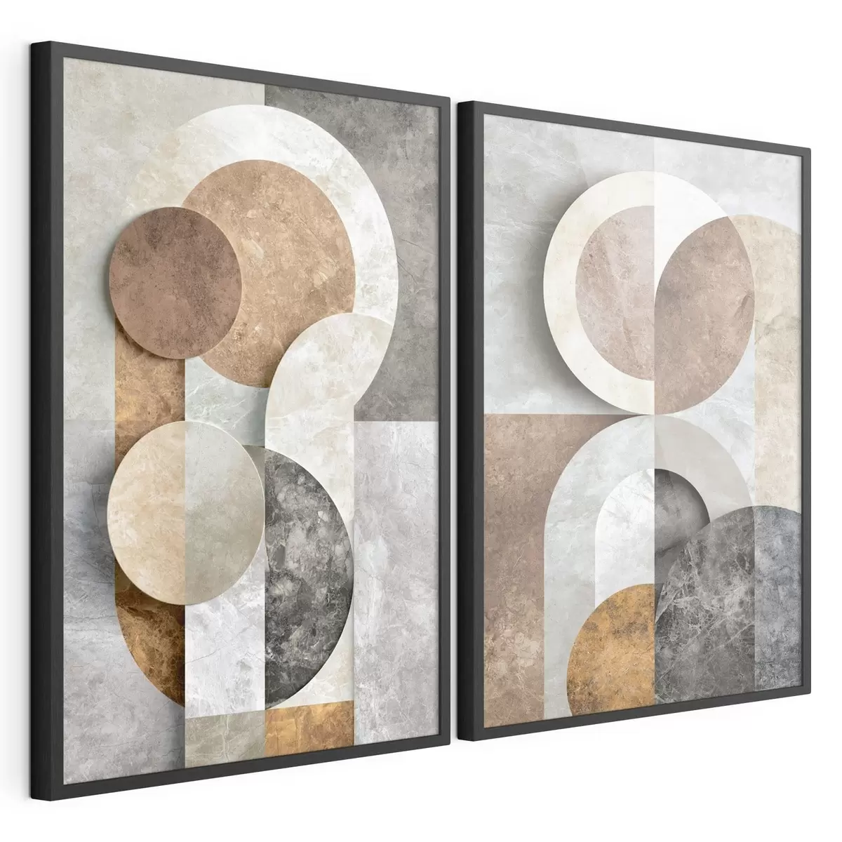 Plakatas Vienas ant kito užsidengiančios geometrinės figūros d31119