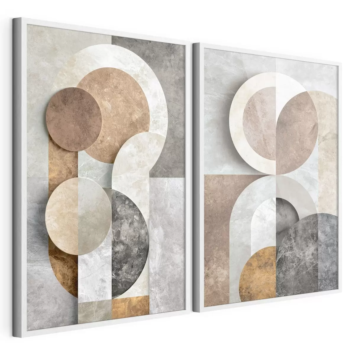 Plakatas Vienas ant kito užsidengiančios geometrinės figūros d31119