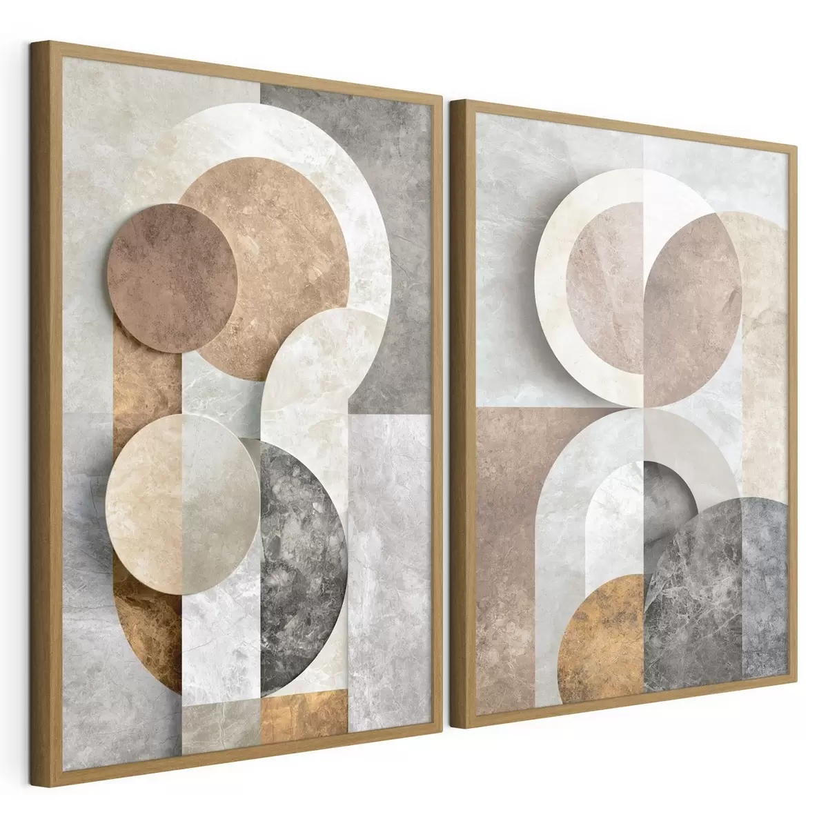 Plakatas Vienas ant kito užsidengiančios geometrinės figūros d31119