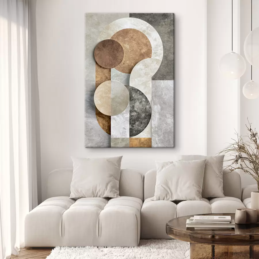 Fototapetai Geometrinė abstrakcija su apskritimais s51185