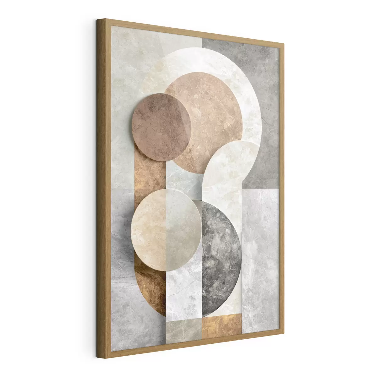 Plakatas Geometrinė abstrakcija su apskritimais f51185