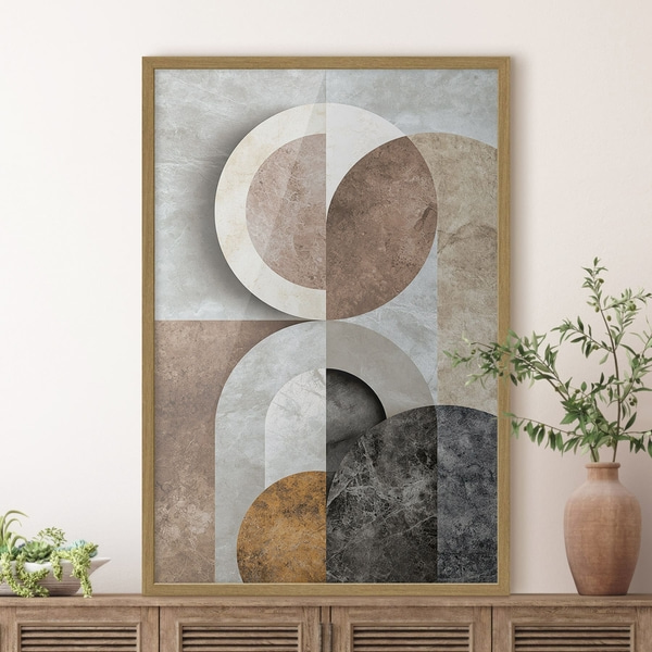 Plakatas Geometrinė kompozicija su apskritimais, Plakatai unikalūs, f51281wo : Uwalls