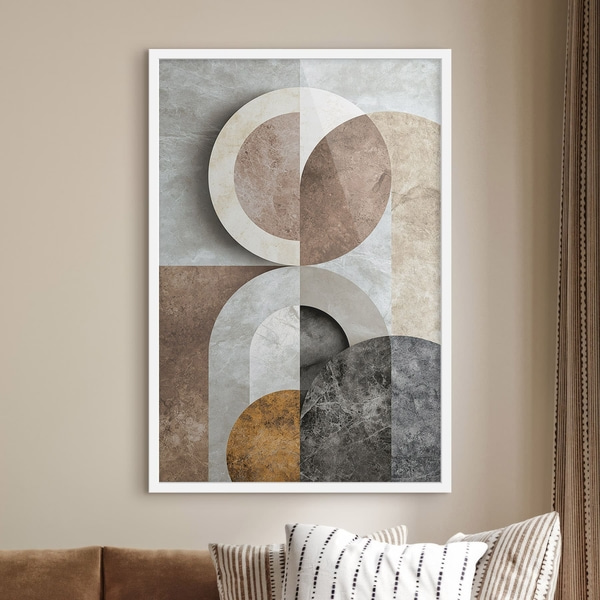Plakatas Geometrinė kompozicija su apskritimais, Plakatai unikalūs, f51281wh : Uwalls