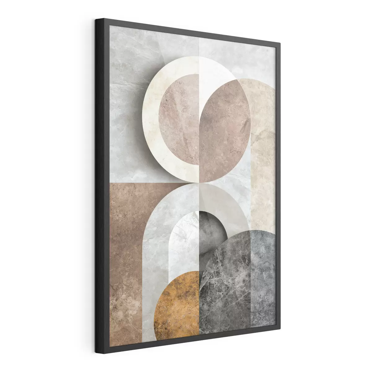 Plakatas Geometrinė kompozicija su apskritimais f51281