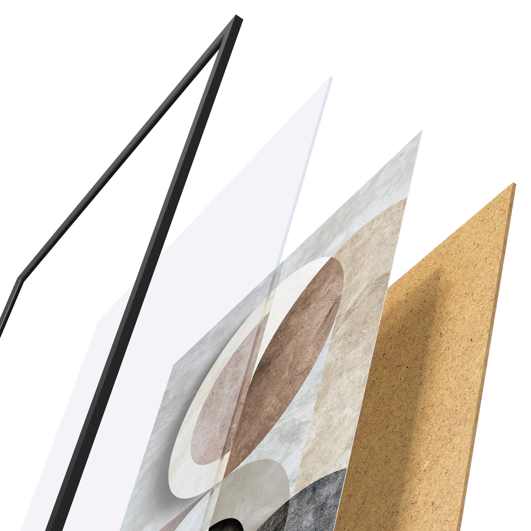 Plakatas Geometrinė kompozicija su apskritimais f51281