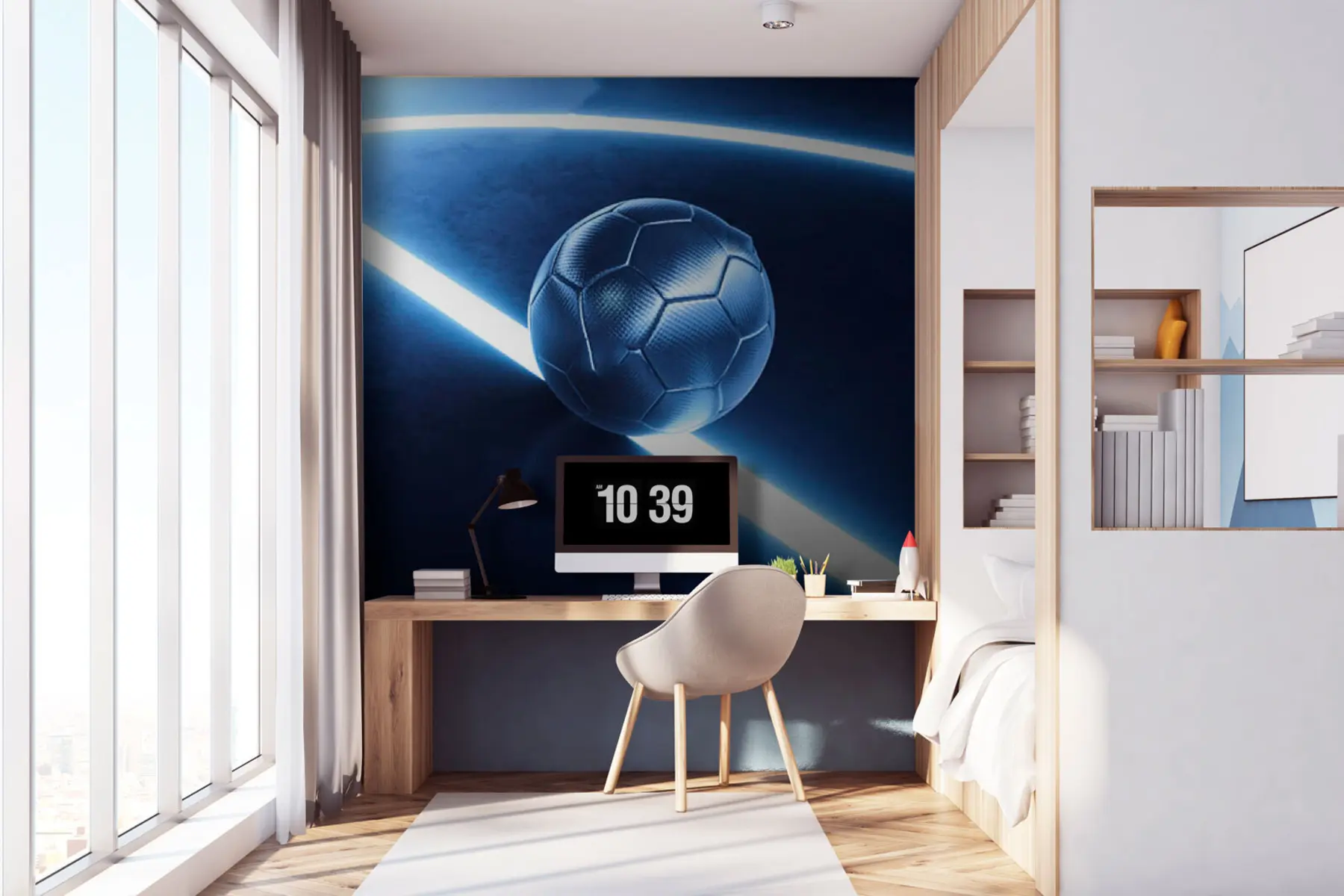 Fototapetai Neoninis futbolas u72791