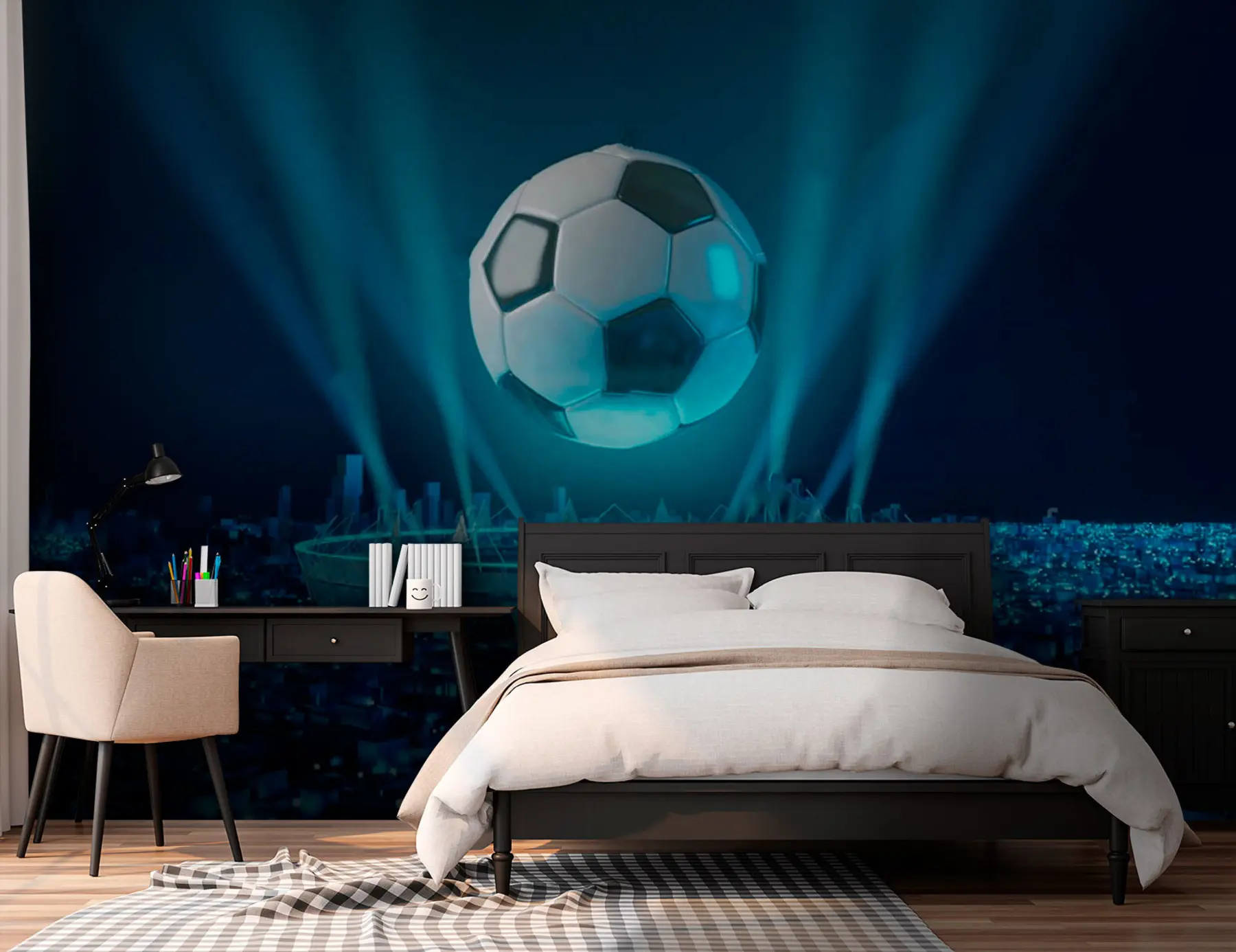 Fototapetai Kamuolys stadiono fone u72793