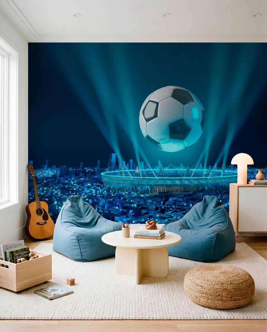 Fototapetai Stadionas mėlynose šviesose u72793