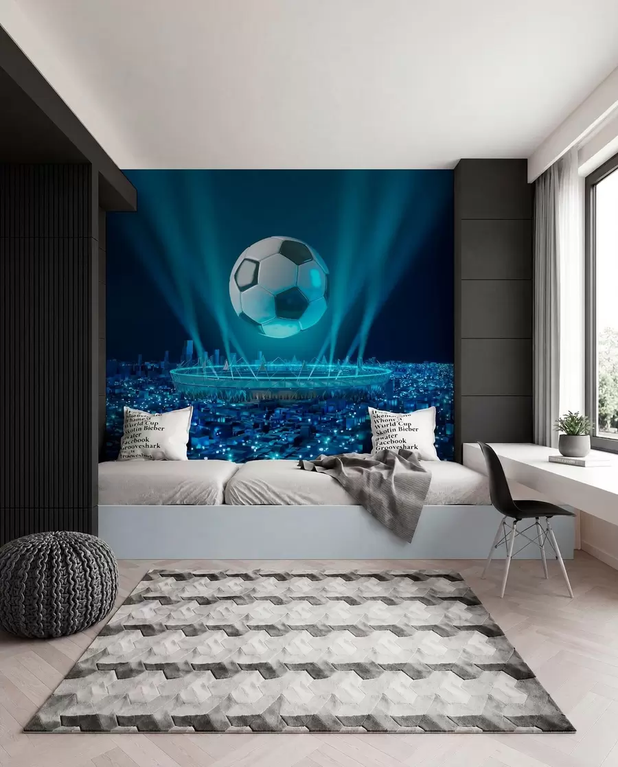 Fototapetai Stadionas mėlynose šviesose u72793