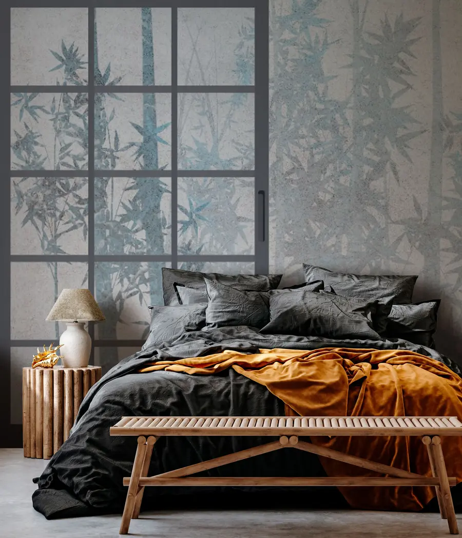 Fototapetai Bambuko japonų tradicinių durų stilius Japonijos stilius u73365