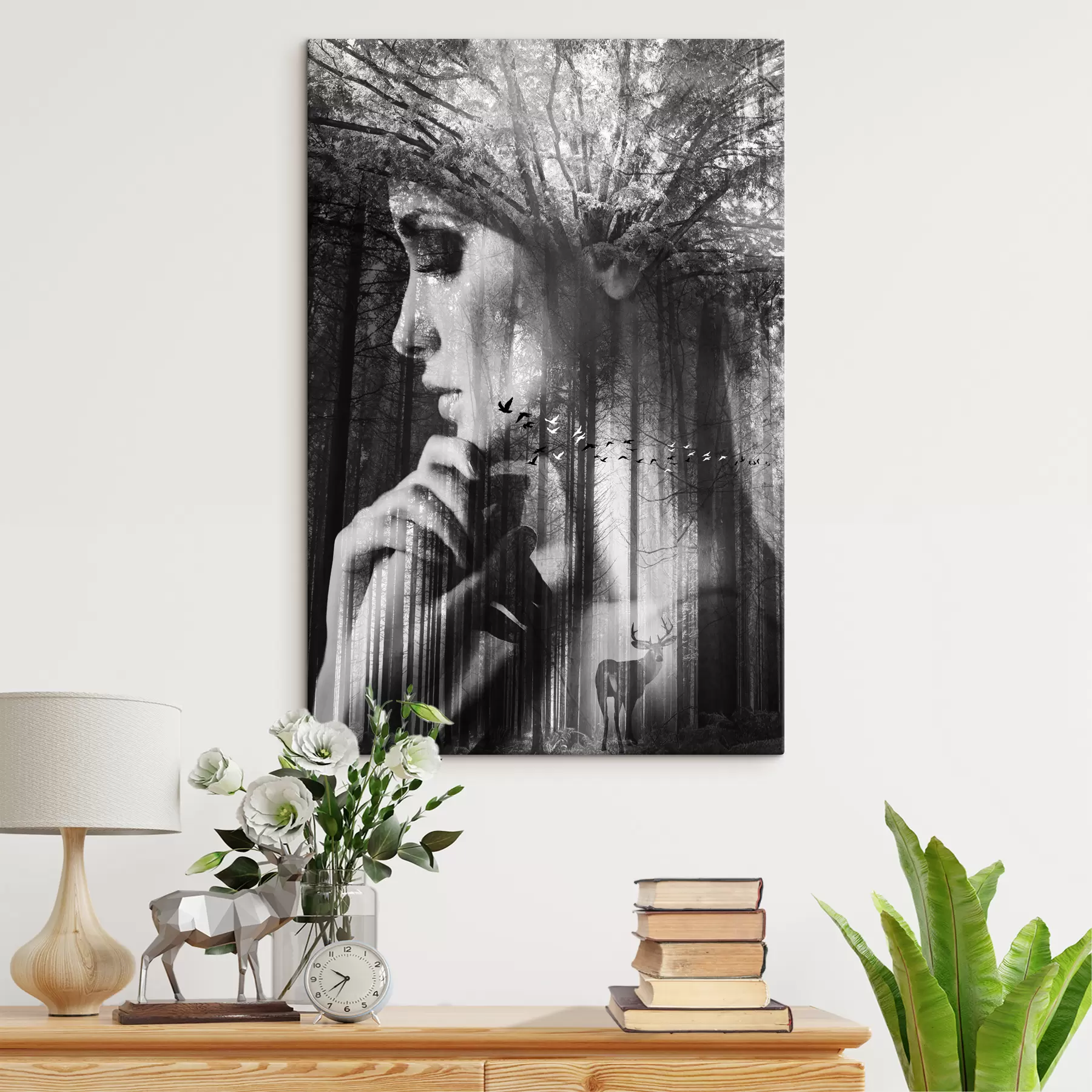 Fototapetai Juoda, blakstienų e juodai balta s02754