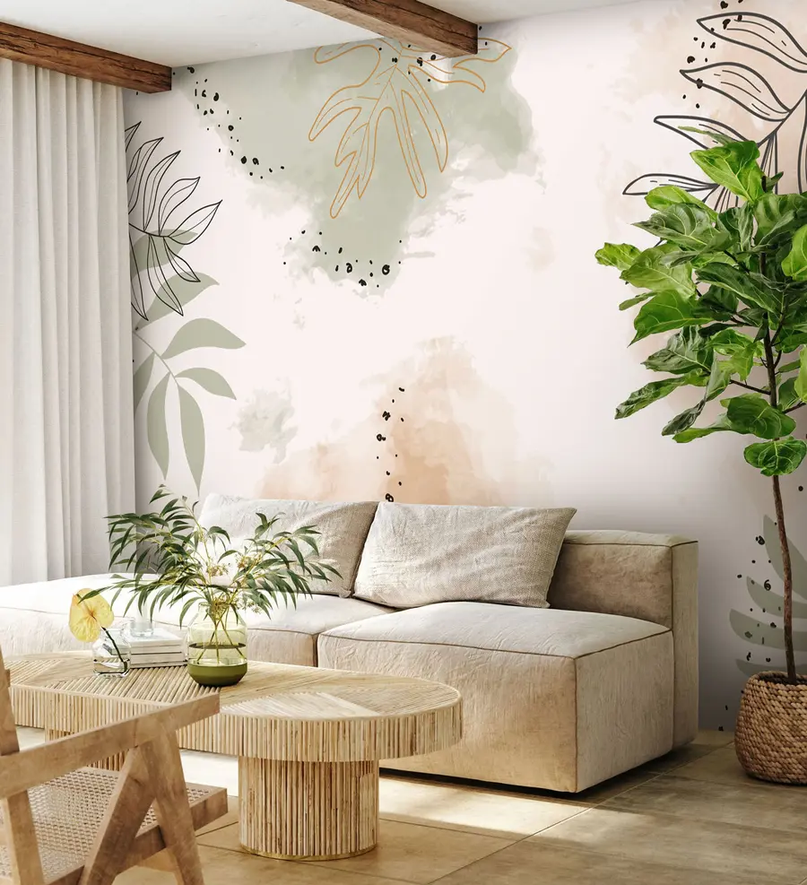 Fototapetai Lapai - gamtos formos u73684