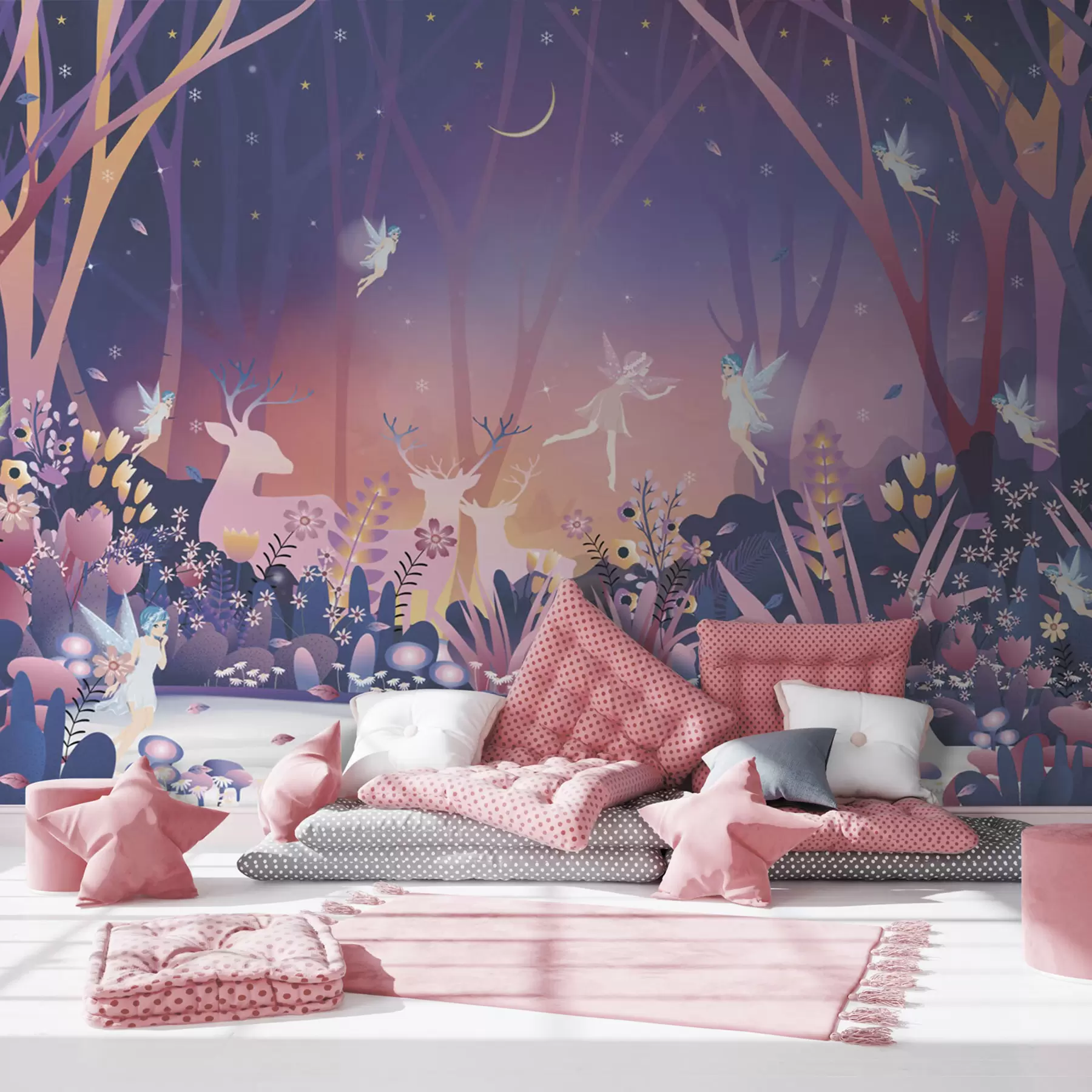 Fototapetai Naktiniai šokiai pasakų miške u73899