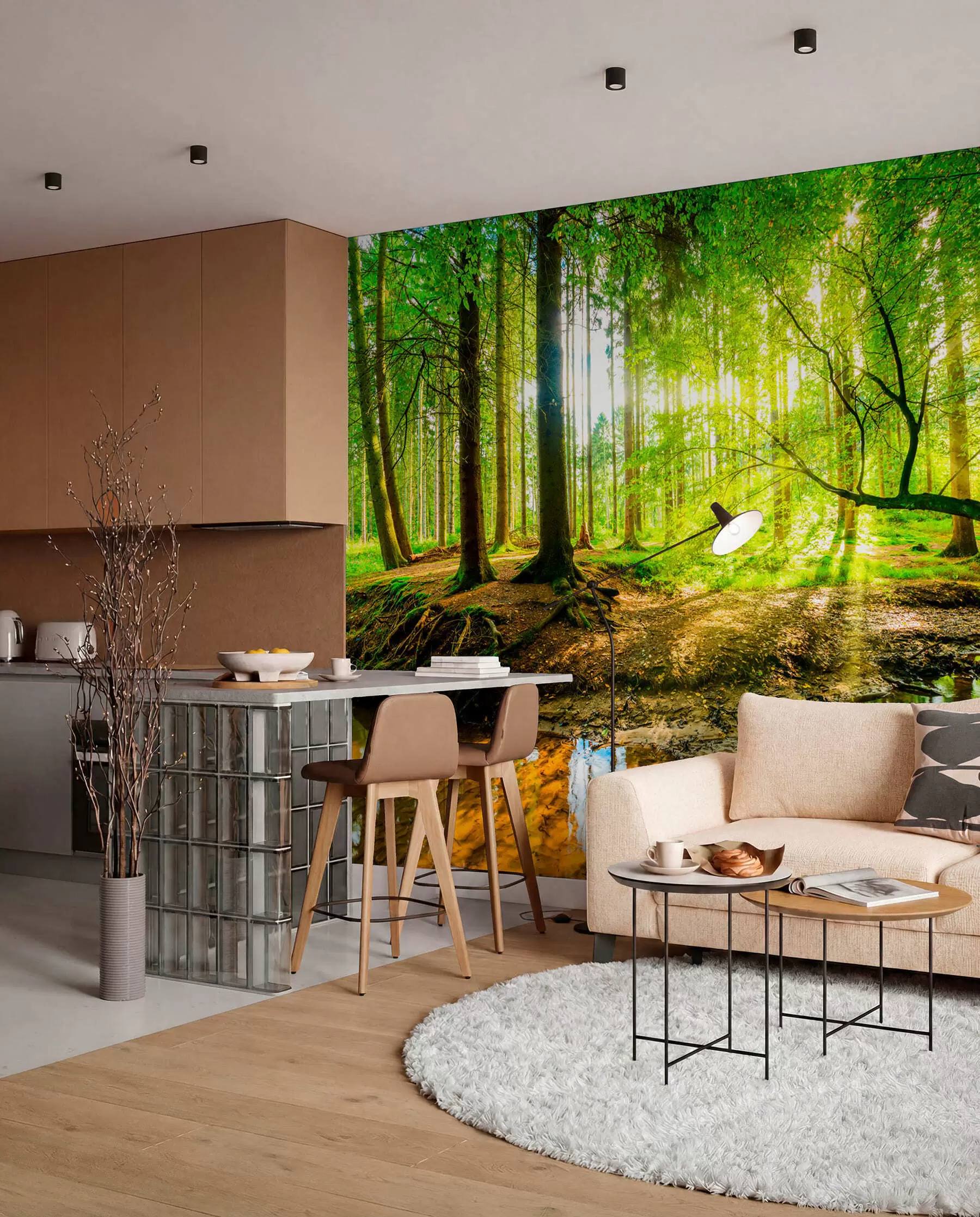Fototapetai Miško srauto skaidrumas u93621