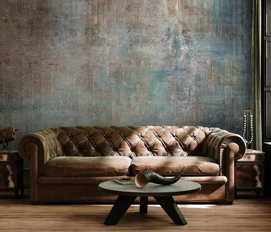Fototapetai Arkinis modelis ant grunge sienos u73973