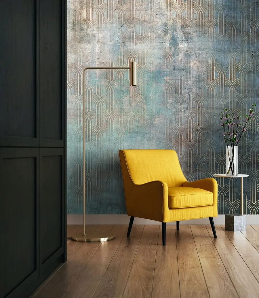 Fototapetai Arkinis modelis ant grunge sienos u73973