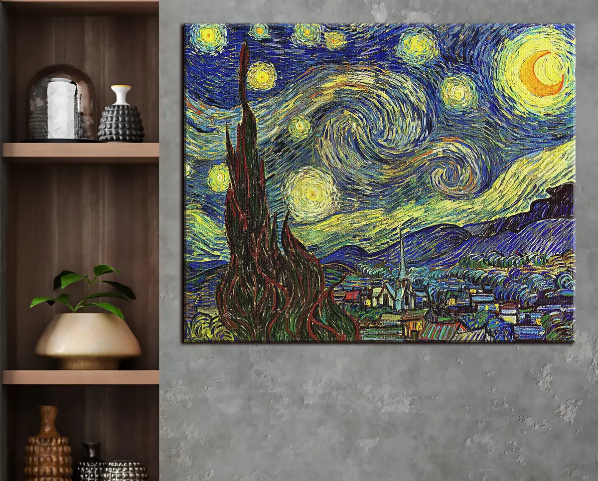 Paveikslėlis Žvaigždėta naktis, Vincentas van Gogas s15213