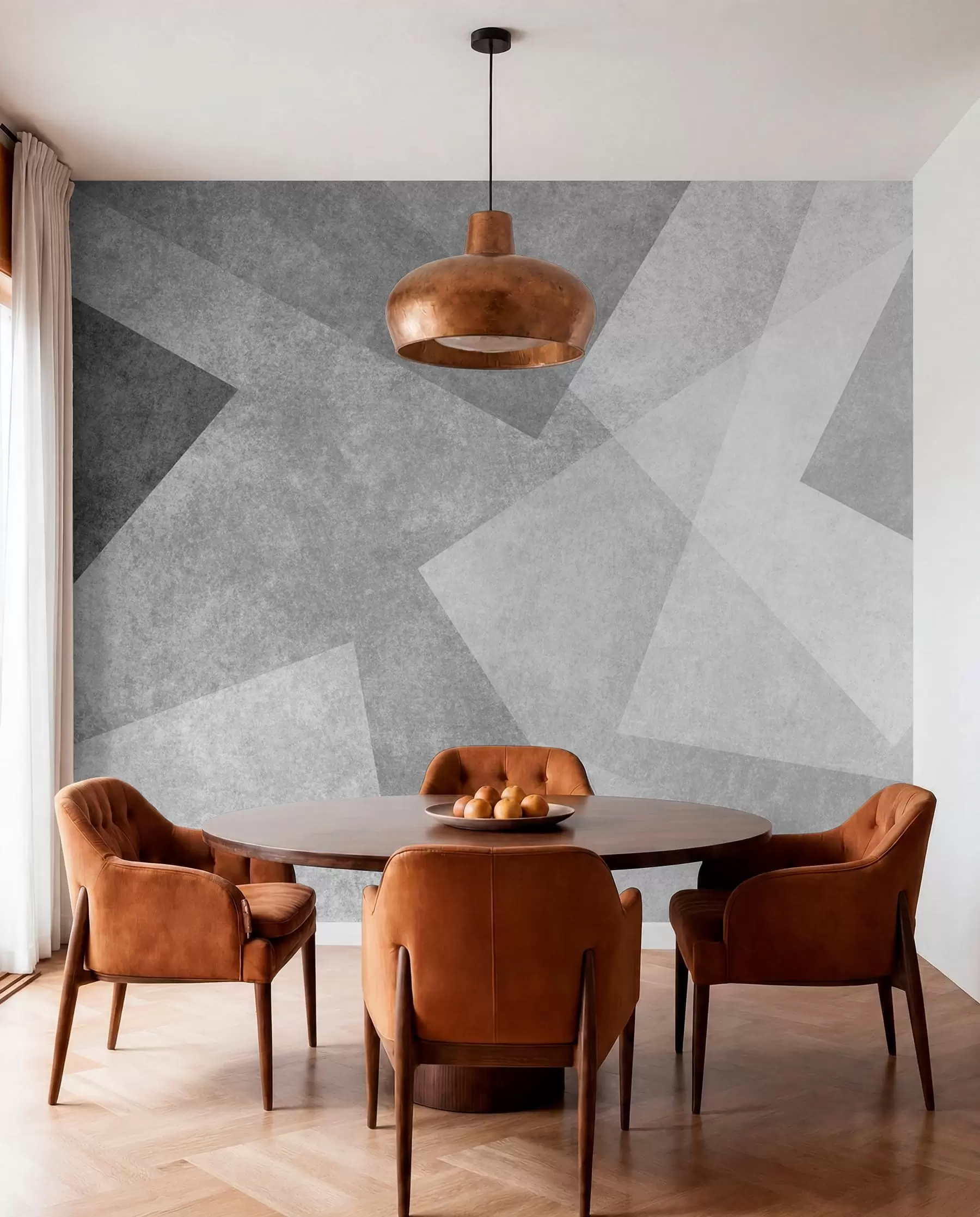 Fototapetai Pilkos spalvos geometrinė abstrakcija u74057