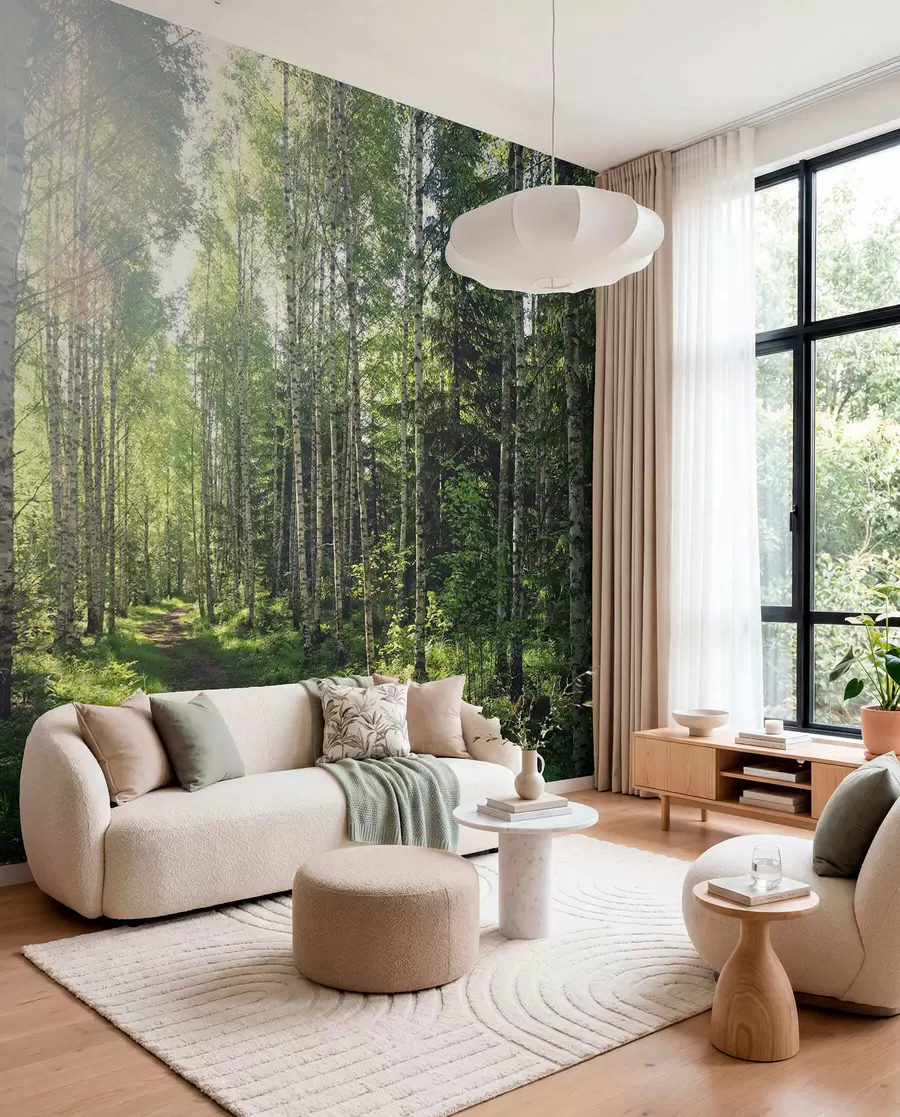 Fototapetai Žalia saulė Suomijoje u74235