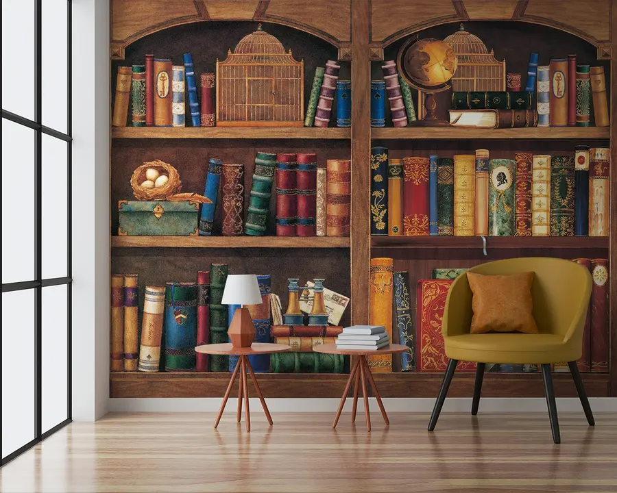 Fototapetai Lentyna, knygų spinta ir baldai u02813