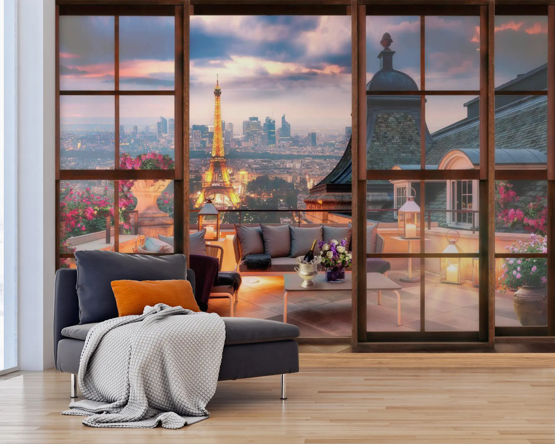 Fototapetai Debesys, pastatas ir dangus u60794