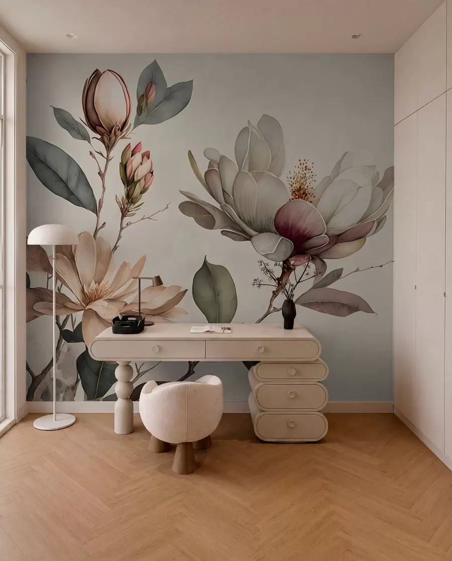 Fototapetai Magnolijos iliustracija u93020