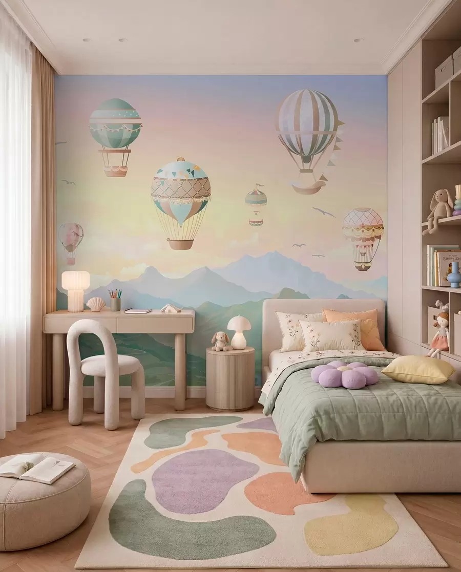 Fototapetai Oro balionai virš slėnio u94137