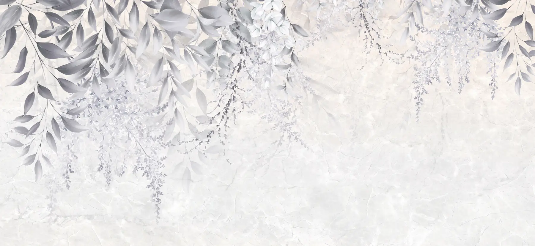 Fototapetai Pilki lapai su gėlėmis u94228