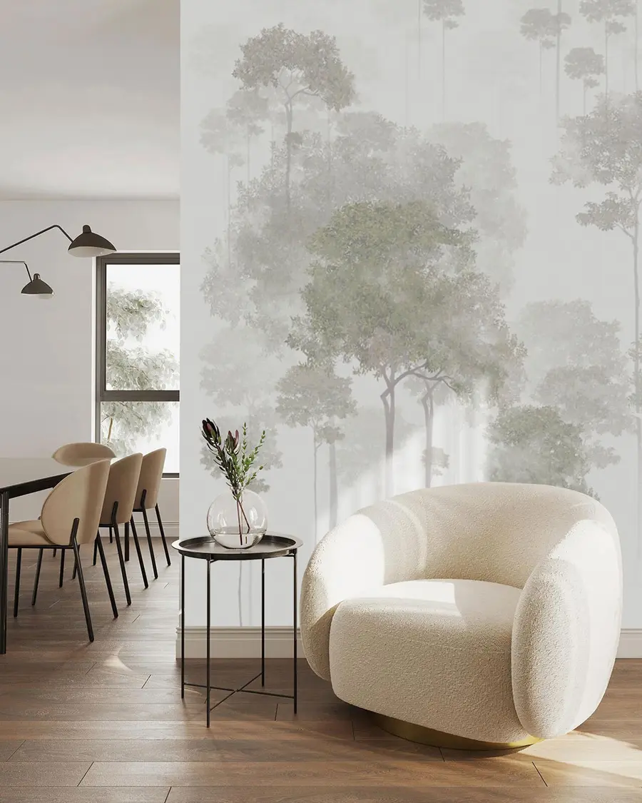 Fototapetai Trapūs žali medžiai u94301