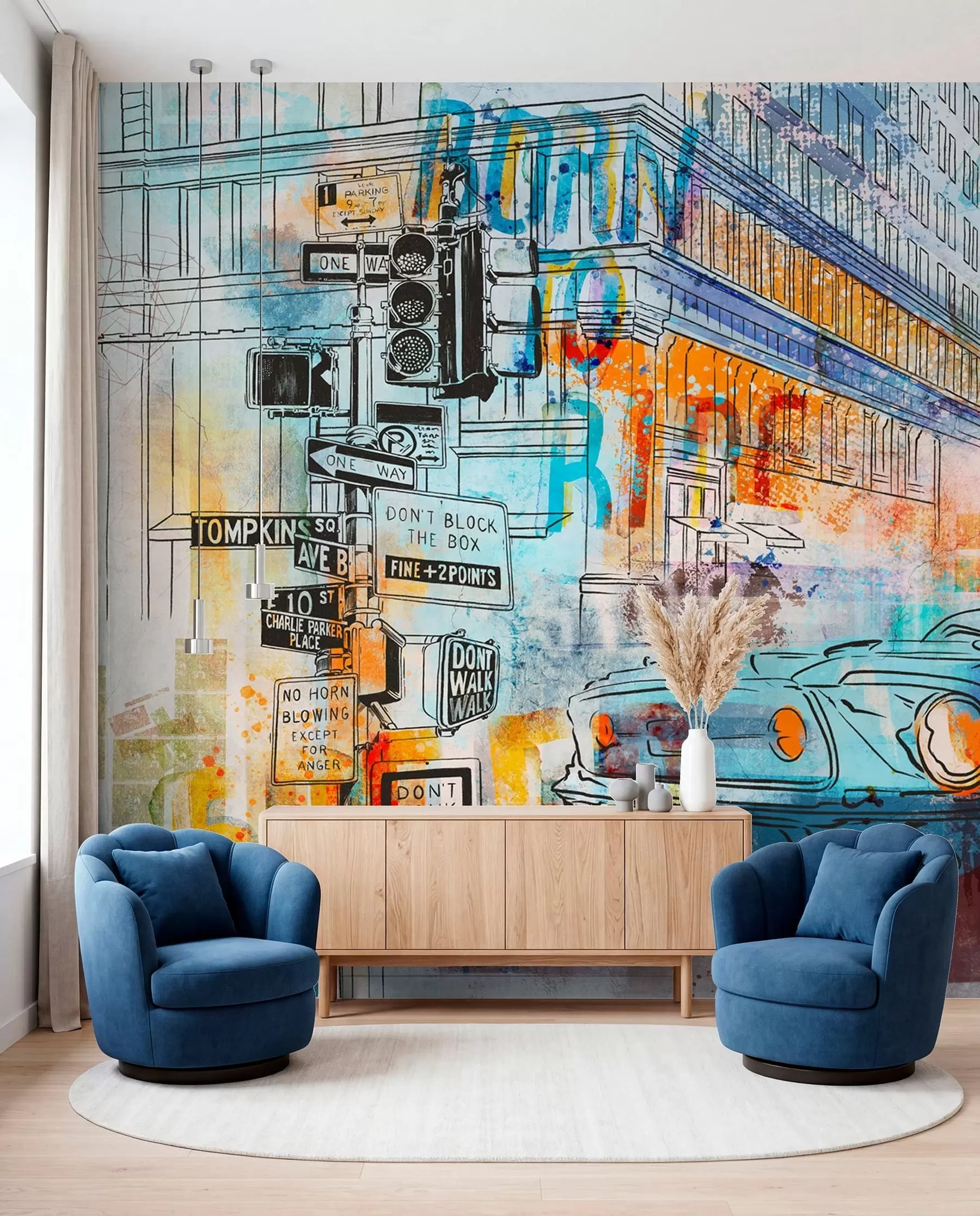 Fototapetai Graffiti mašina u75814