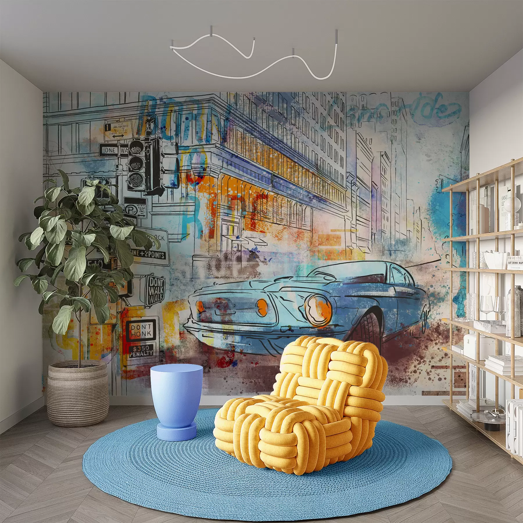 Fototapetai Graffiti mašina u75814