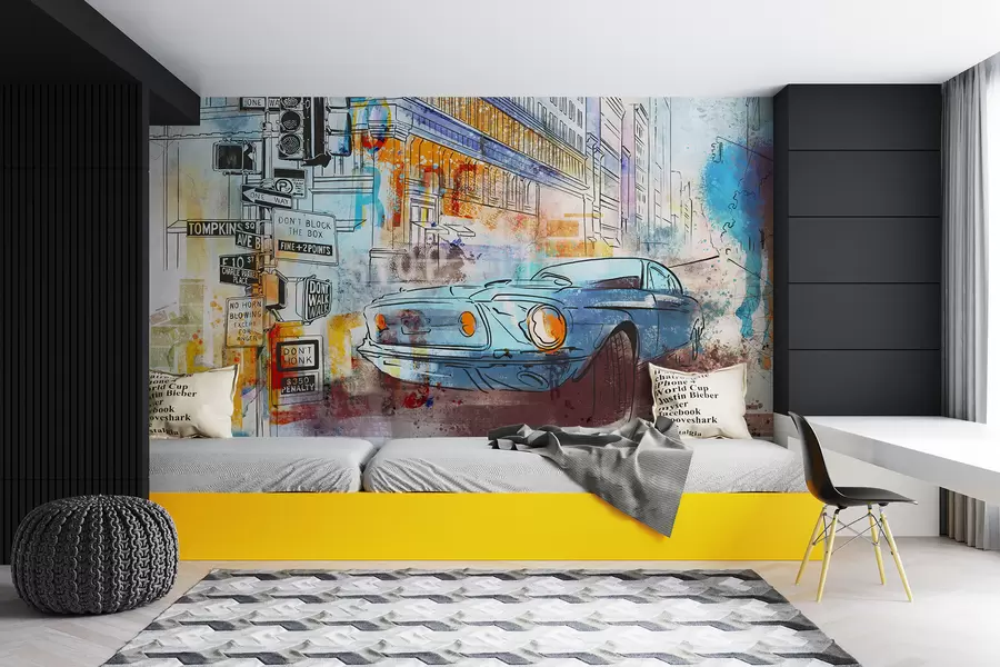 Fototapetai Graffiti mašina u75814