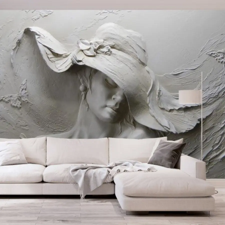 Fototapetai Moteris su skrybėle 3D u62592