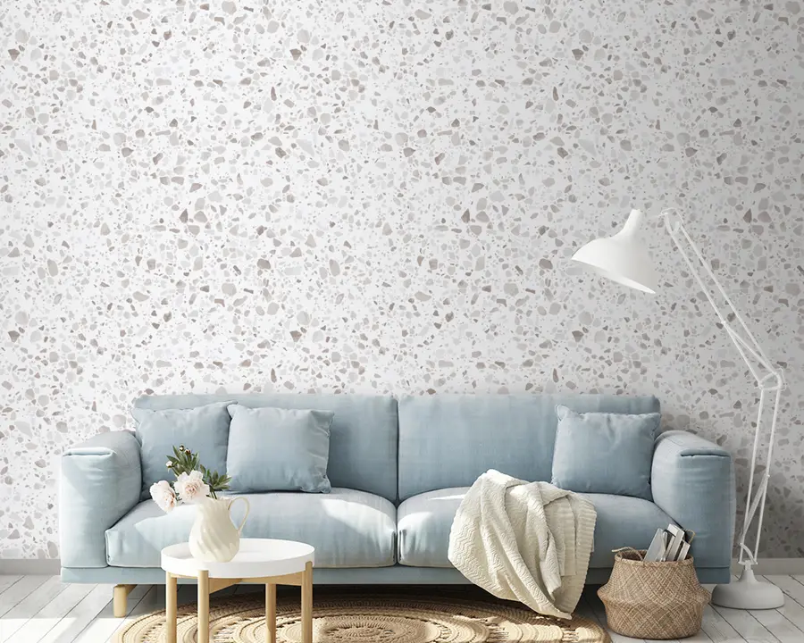 Fototapetai Teraco plytelės, mozaika su natūraliais akmenimis, granitu, marmuru, kvarcu, betonu u94304