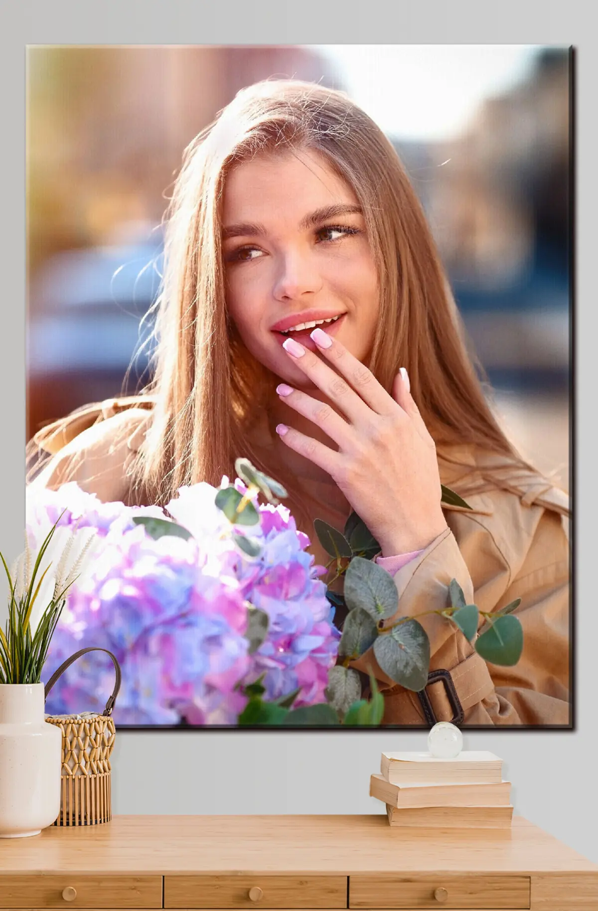 Paveikslėlis Lūpos, šypsena ir gėlė s33297