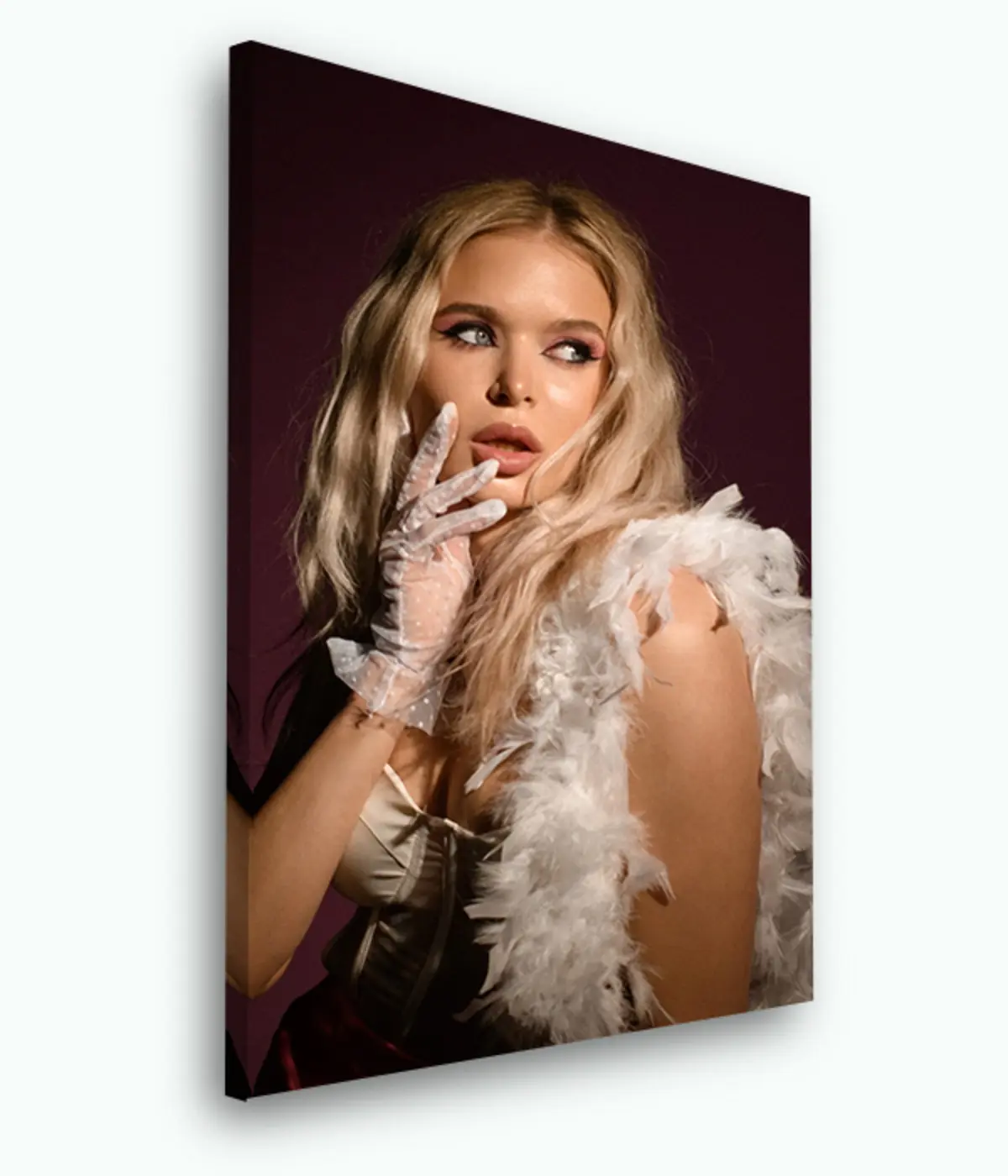 Paveikslėlis Plaukai, lūpų dažai ir suknelė s33384