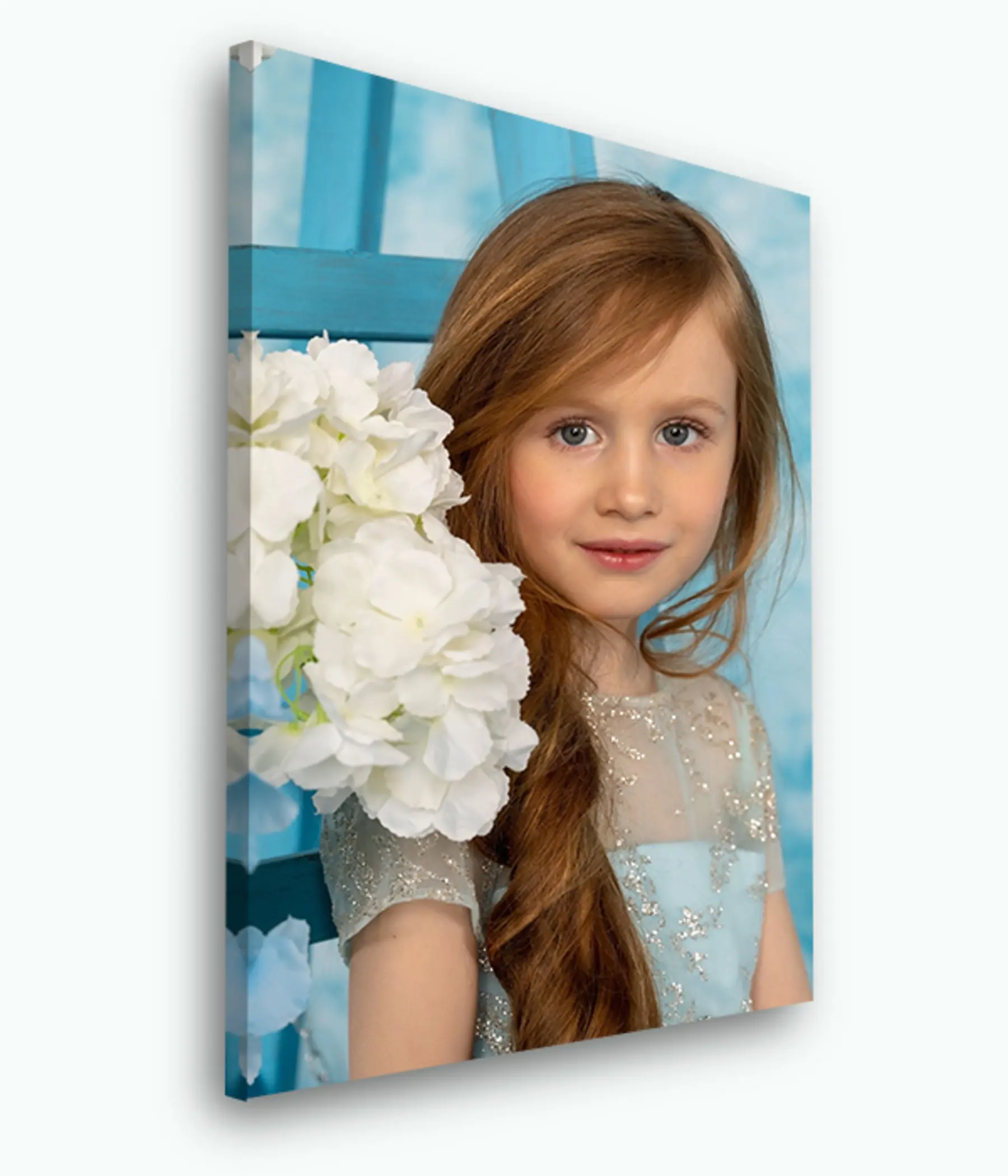 Paveikslėlis Veidas, plaukai ir gėlė s33455