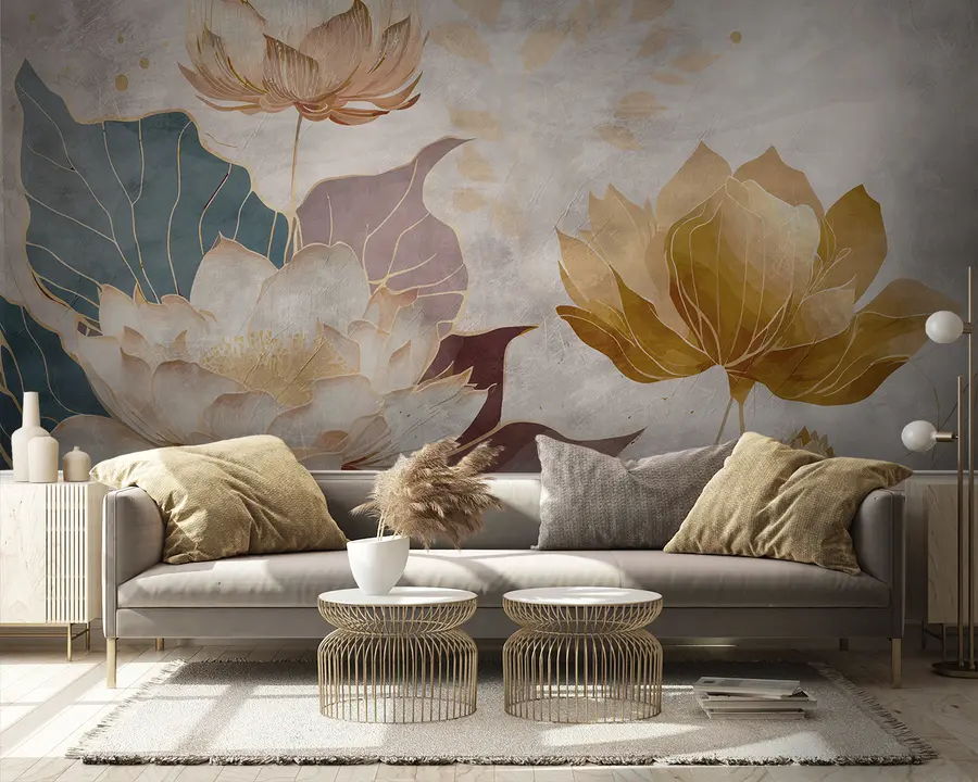 Fototapetai Gražios didelės gėlės u95418