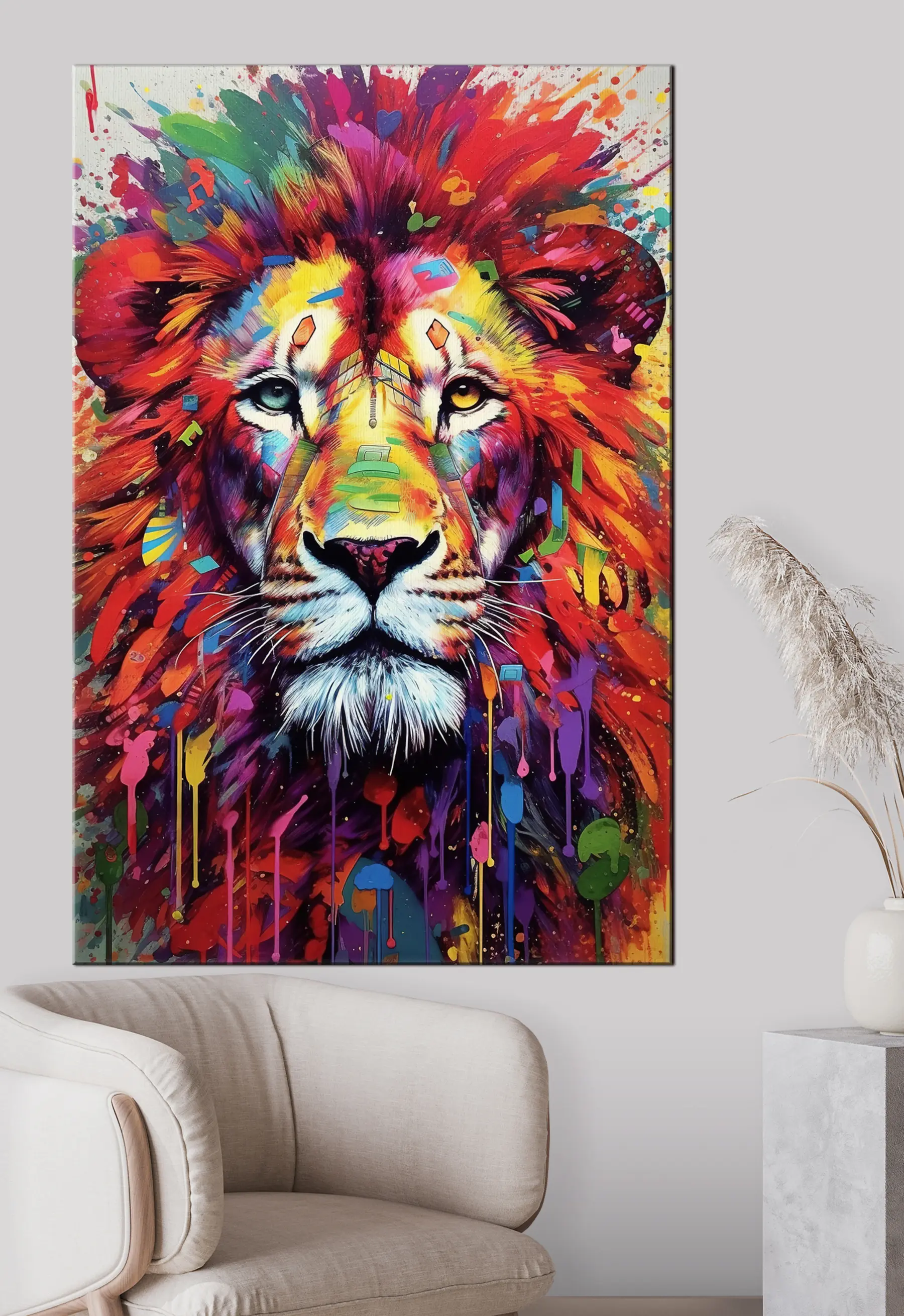Fototapetai Meniniai dažai, dažai ir felidae s34283