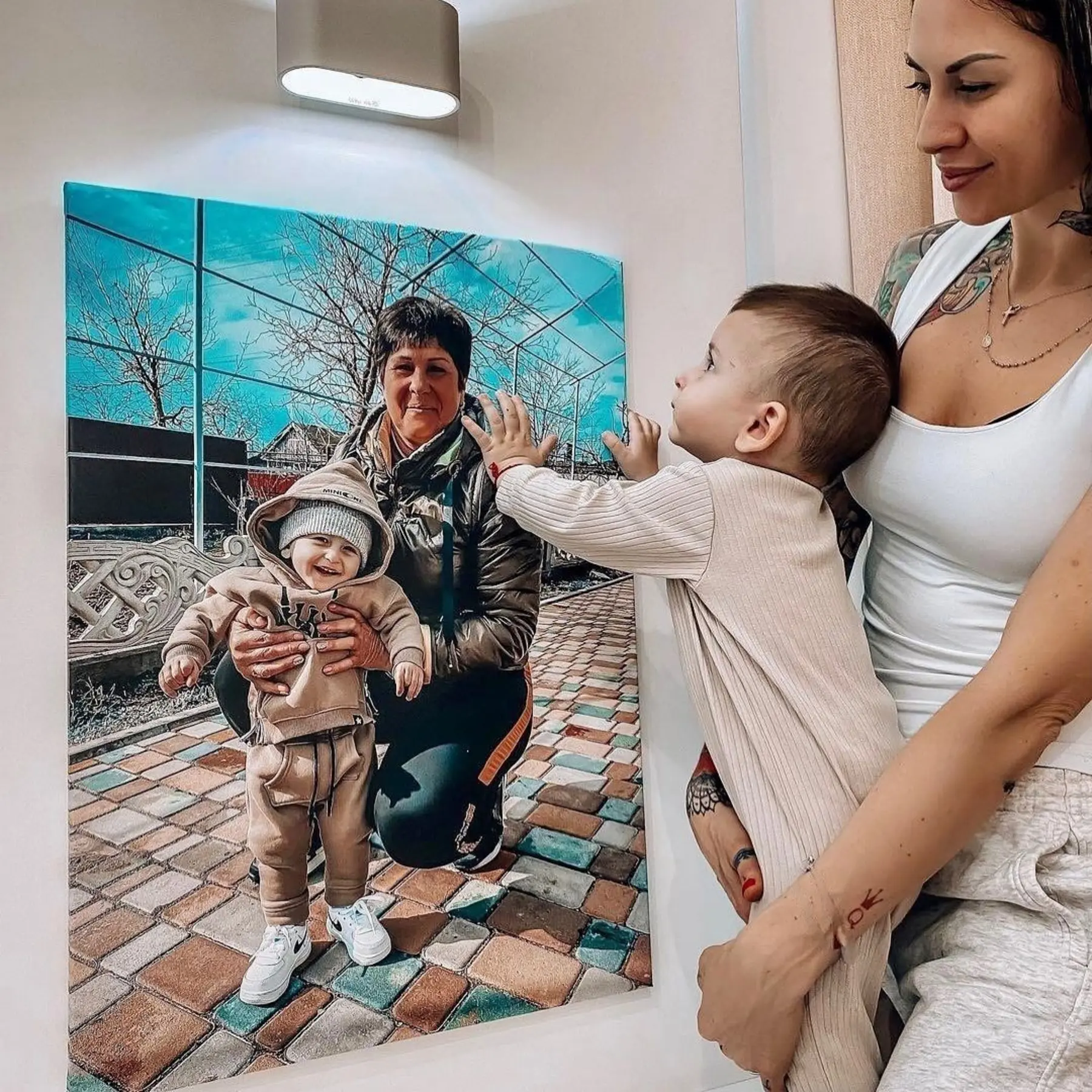 Paveikslėlis Paveikslo rėmelis, patogus ir laimingas s34694